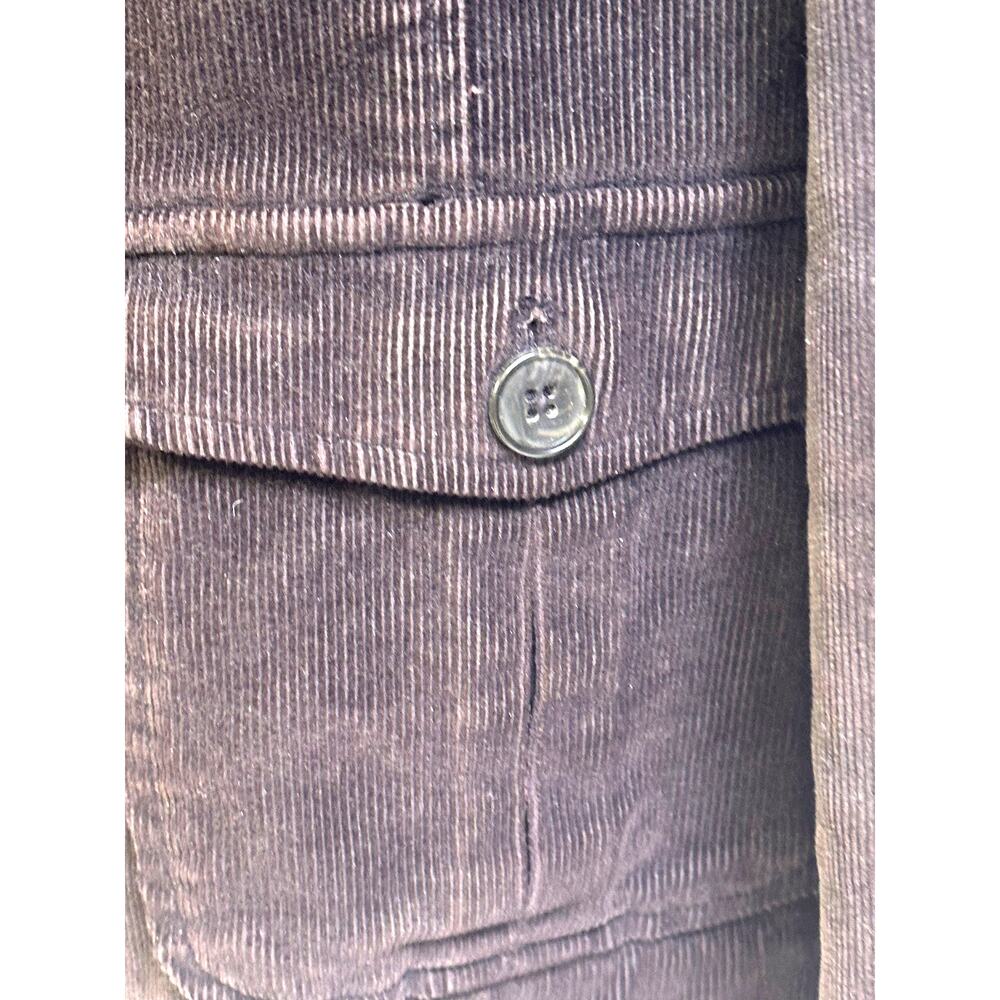Lands End Brown Casual Corduroy Jacket Button Down Pockets Women's Size Medium - Picture 4 of 13